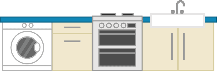 Underfloor heating kitchen